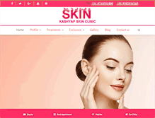 Tablet Screenshot of kashyapskinclinics.com